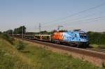 23.7.09 Ein Autoleerzug von Italien nach Tschechien war in den ...