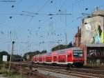 RB 24543 (Bremen-Vegesack-Verden(Aller) mit Schublok 143 326-7 in Verden(Aller) 19.8.09 ...