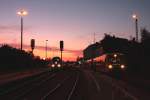 Hochbetrieb mit Oberpfalzbahn-VT und ALEX, am Abend des 26.09.2009, im ... Hochbetrieb mit Oberpfalzbahn-VT und ALEX, am Abend des 26.09.2009, im ...