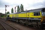 Rail4Chem 66 02 bei der Ausfahrt in Zeitz in Richtung ...