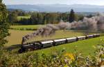 �GEG 77.28 hat am 04.10.2009 mit einem Sonderzug Timelkam verlassen ...