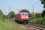 185 265-6 als Lz in Limmer am 02.06.09  ...