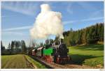 eisenbahnmuseum-ampflwang �GEG-Dampflok WTK4 (ex. �BB 392.2530) f�hrt auf der Museumsstrecke von Timelkam nach Ampflwang. 4.10.2009.