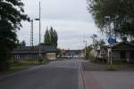 Der Bahn�bergang an der Sch�tzenstra�e in Haldensleben,rechts das kleine dazu ...