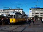 karlsruhe-hier-bitte-keine-s-bahnen-einstellen Tw 100 mit Bw 298 beim Marktplatz. Aufgenommen am 4.10.2009