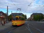 karlsruhe-hier-bitte-keine-s-bahnen-einstellen Tw 139 beim Hauptbahnhof. Aufgenommen am 4.10.2009