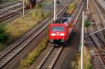 BR 185 Lokportaits 185 034 durchf�hrt am 03.10.09 Bitterfeld Richtung Leipzig.