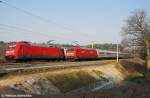 101 068-5 neben 101 134-5 bei Blankenberg am 26.03.07.  ...