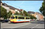 karlsruhe-hier-bitte-keine-s-bahnen-einstellen Wagen 167 auf der Kapellenstra�e.