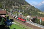 Re 4/4 mit Interregio ...  Tobias Schuminetz, Hirschau 05.10.2009