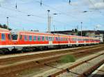 In langen Reihen stehen abgestellte 614er in Cottbus. Hier ist ...