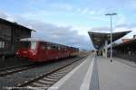 Sonstiges 172 003-6 Wernigerode Bahnhof 03.10.2009. am 20j�hrigen Tag des Solidarit�tszuschlags warten etliche Sonderz�ge unterwegs, so auch diese Doppeltraktion Schienenbusse, deren Ziel mir aber nicht bekannt ist.