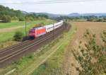 BR 101 mit Z�gen 101 007 mit IC Rottalerland am 03.10.09