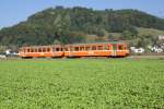 Noch einmal der Zug mit dem Be 4/4 13 und ...
