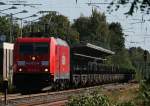 BR 185 mit Z�gen 185 226-8 mit ihren Stahlwagen in Verden (Aller) 19.8.09