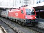 M�nchen Hauptbahnhof Am 3.Oktober 2009 stand die �BB 1116-229 in M�nchen Hbf bereit zur Abfahrt mit dem EC 83 nach Verona.