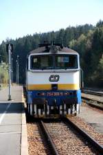 BR 754 754 006 im Bf �elezn� Ruda-Al�bět�n (B�hmisch Eisenstein) am 26.09.2009.