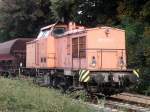 MTEG 293-022 in Schm�lln mit Bauzug  ...