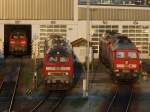 Feierabend am 13.04.2009 in Mühldorf, die 233 588 und eine ... Feierabend am 13.04.2009 in Mühldorf, die 233 588 und eine ...