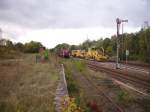 OHE 160075 zieht Wagen ...  Tobias-Maverick Neumann 08.10.2009