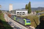 Re 485 017 mit ...  Tobias Schuminetz, Hirschau 09.10.2009