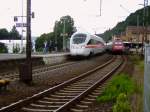 Ein ICE-T nach Dresden Hbf und eine Br 101 mit ...