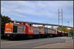 V160.6 & V330.3 rangieren vor dem S�dhafen Stralsund 09.10.09 ...