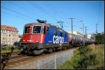 421 397-1 mit Ethanolkessel (aus Anklam) kurz nach dem verlassen ... 421 397-1 mit Ethanolkessel (aus Anklam) kurz nach dem verlassen ...