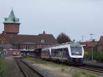 VT107 mit VT109 im Schlepptau verlassen als RB14941 den Bhf. ... VT107 mit VT109 im Schlepptau verlassen als RB14941 den Bhf. ...