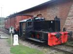 K� 4017 Kleindiesellok der DR im Bahnhof von Sch�nheide/Vogtland  ...