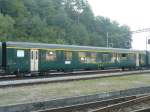 Mikado 1244 - Personenwagen 1 Kl. Nr.4 im Bahnhofsareal ...