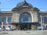 Dresden Hauptbahnhof, Eingangsportal,
Okt.2009   ...