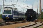 Parallelfahrt verschiedener Epochen: 4020 282 nach Wien Praterstern und 52.4984 ...
