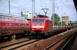 189 019 f�hrt am 29.07.09 in Sch�nefeld ein. Der Zug ...