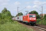 145 069-1 mit Containerzug ...  Gilbert Coletti 12.10.2009