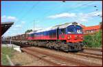 Class 59 003 durchf�hrt den Bhf Neustrelitz. am ...