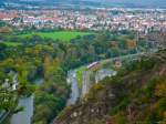Mit Saalfeld im Hintergrund ...  Kevin Schmidt 12.10.2009