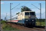 Die momentan letzte im Planbetrieb befindliche blau/beige Lok, 181 211, ...