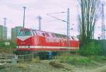 9. April 1993 Betriebsbahnhof Rummelsburg: Die 229 113 hat noch ... 9. April 1993 Betriebsbahnhof Rummelsburg: Die 229 113 hat noch ...