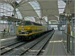 BR 62 - 63 Der Unkrautvernichtungszug mit der Diesellok 6207 legte am 30.08.09 einen Halt im Bahnhof von Louvain ein. (Hans)