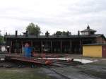 Dampfloks in Bahnbetriebswerke in Wolsztyn am 10-07-2007.  ...