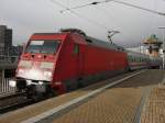 halle-saale BR 101 039-6 f�hrt am 21.11.08 in Halle (Saale) Hbf ein. Anschlie�end geht die Fahrt weiter nach Leipzig Hbf.