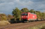 185 179-9 Railion am Nachmittag des 12.10.2009 kurz vor �berquerung ...