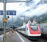 Das Wetter wurde zornig: Am 09.10.09 zeigte der ICN RABDe ...