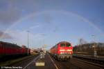 218 158-4+218 324-2 in Nieb�ll bei m�chtiger Stimmung am 04.12.07. ...