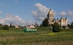 BAM Chemin de fer Biere-Apples-Morges Regionalzug 119 beim Ch�teau de Vufflens.
(13.10.2009)