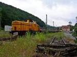 WLH80 eine MAK 1300 (V100 PA) mit einem Arbeitszug im ...
