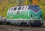 die V200 der Brohltalbahn in Diensten der Fa. Reuschling, aufgenommen ...