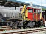 Bau- und Unterhaltsfahrzeuge SBB - Tm 2/2 9462 im Areal des G�terbahnhofes von Biel/Bienne am 29.08.2009