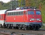 115 383-2 mit Autoreisezug in Gremberg, aufgenommen in Gremberg am ...